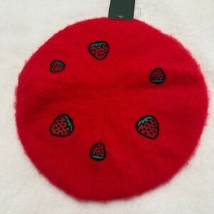 Red Strawberry Beret